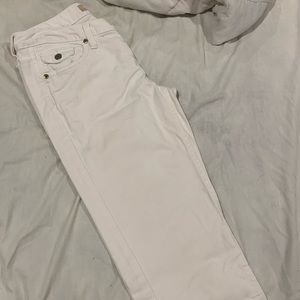 White bootcut jeans